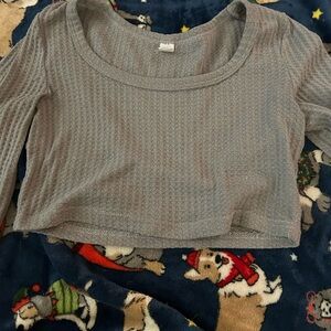 Long sleeve crop top